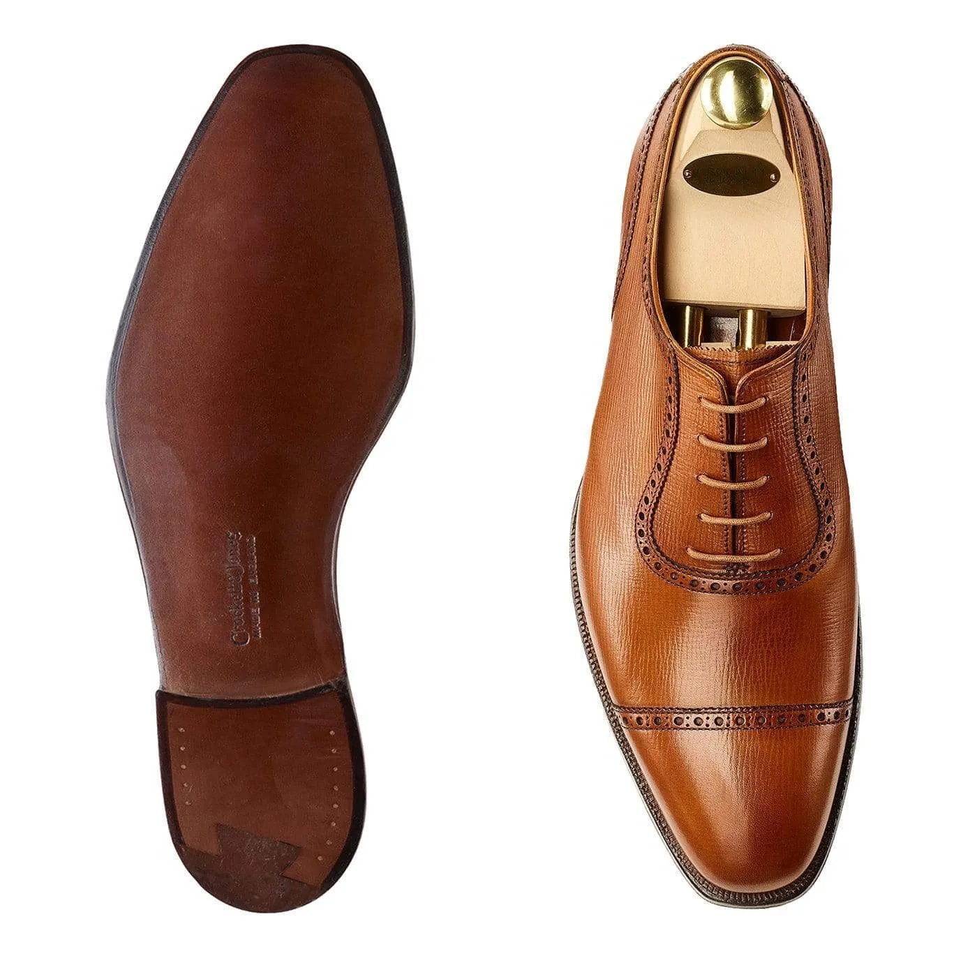 Albany 4 Tan Willow Grain,Men Oxfords