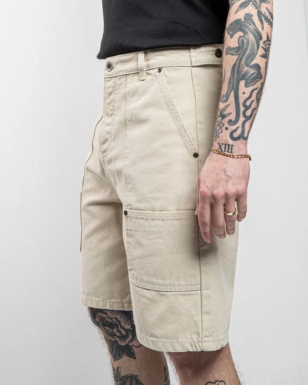Albion Carpenter Shorts - Bone,Men Shorts