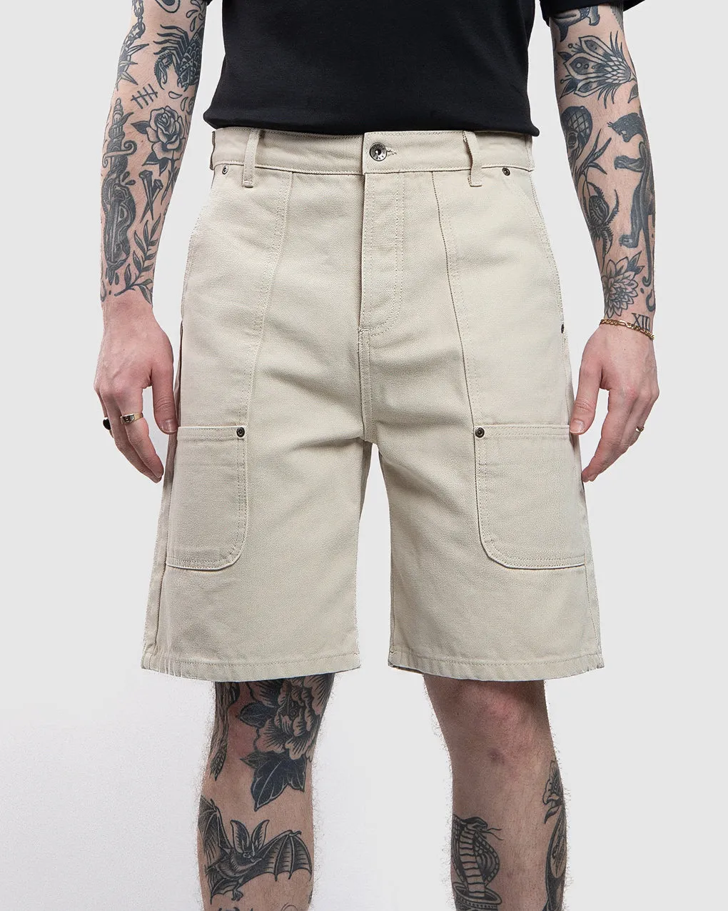 Albion Carpenter Shorts - Bone,Men Shorts