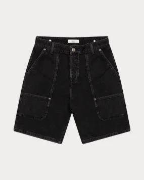 Albion Carpenter Shorts - Washed Black,Men Shorts