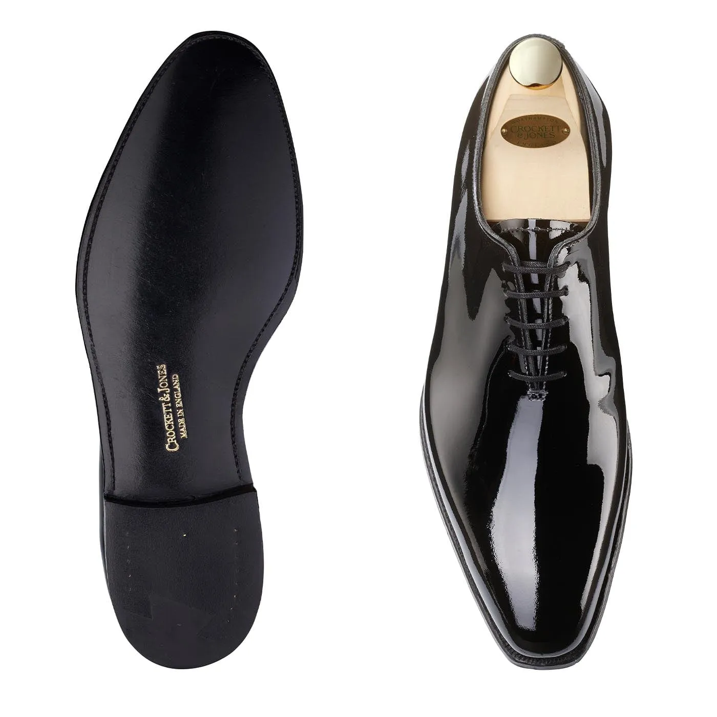 Alex Black Patent,Men Oxfords