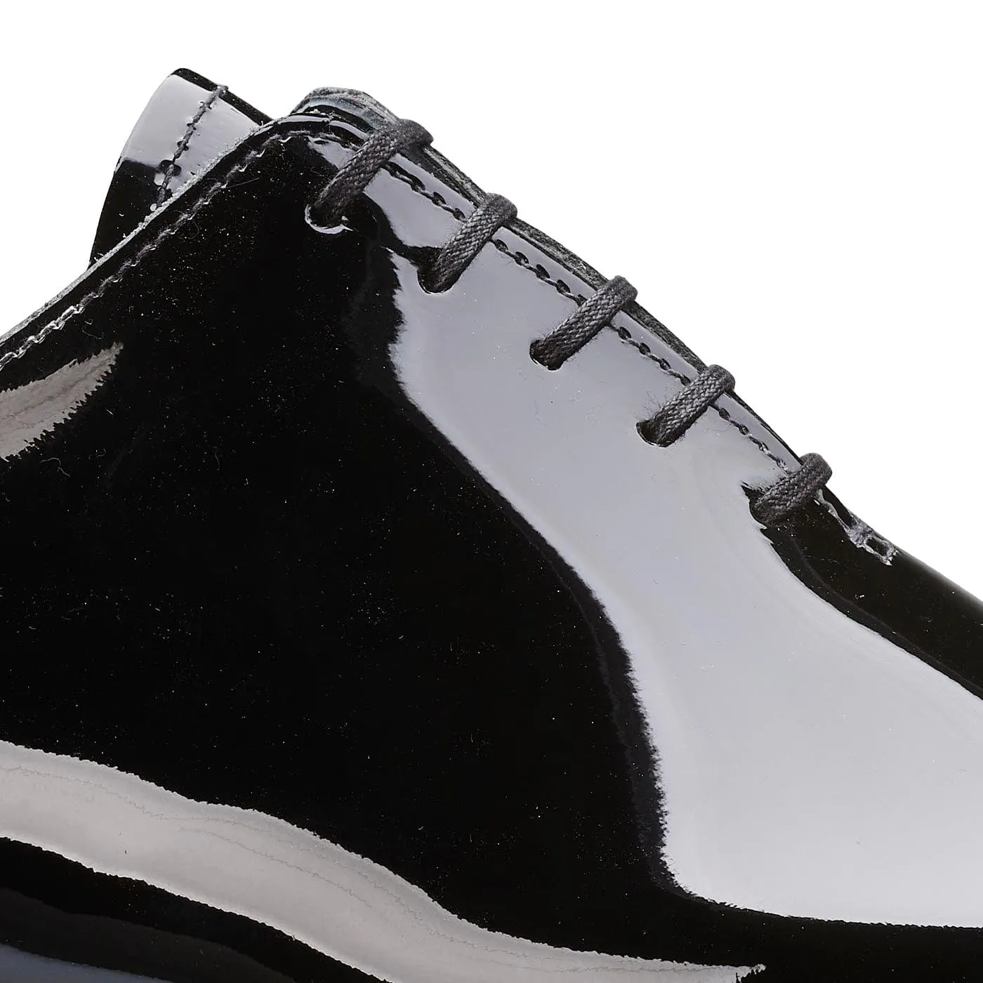 Alex Black Patent,Men Oxfords