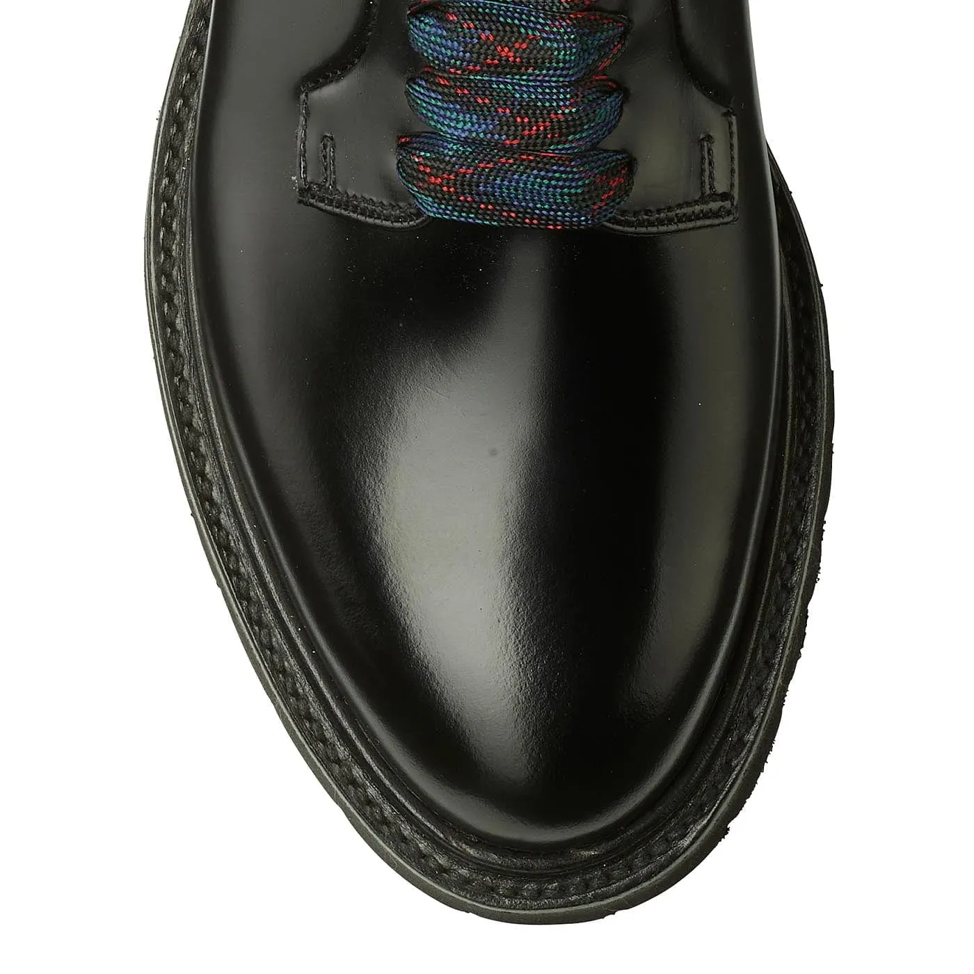 Amelia Black Cavalry Calf,Women Derbys