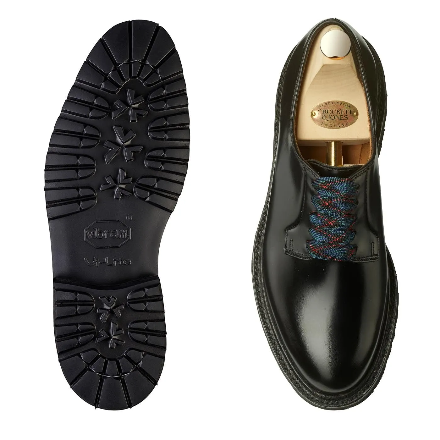 Amelia Black Cavalry Calf,Women Derbys