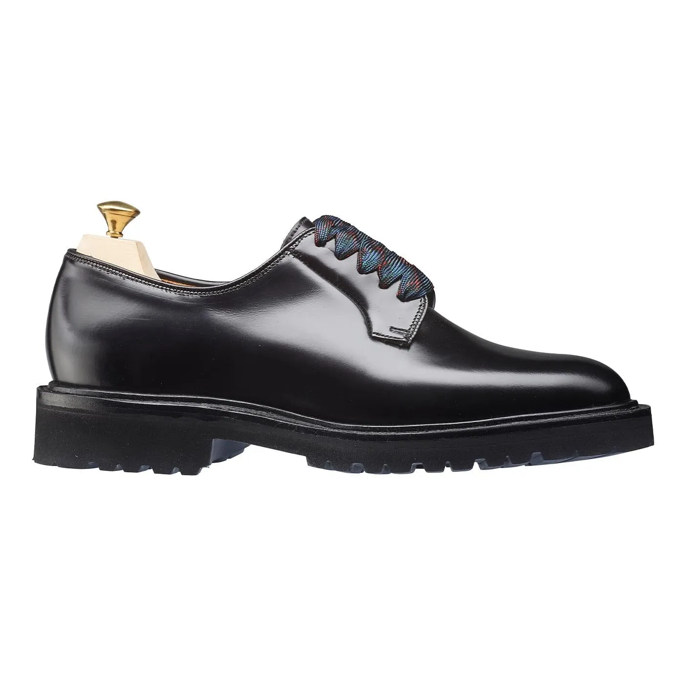 Amelia Black Cavalry Calf,Women Derbys