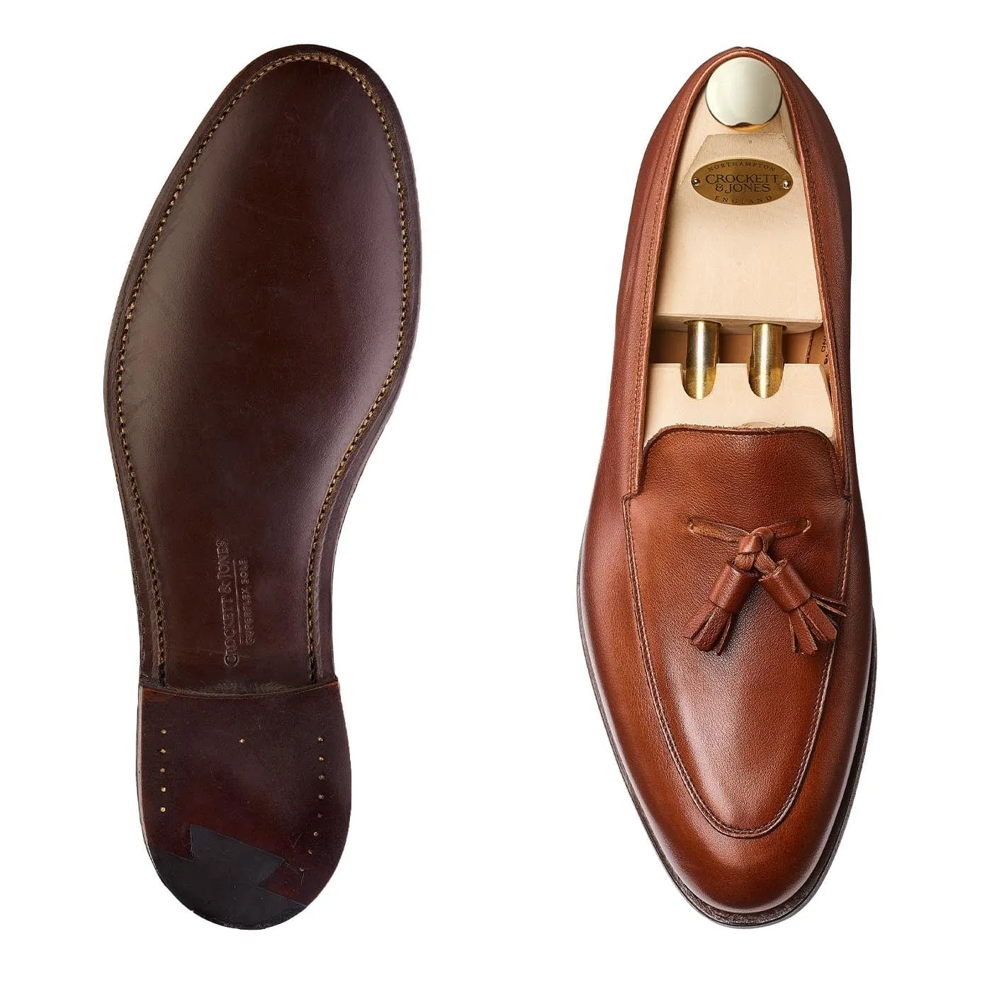 Antibes Chestnut Milled Calf,Men Loafers