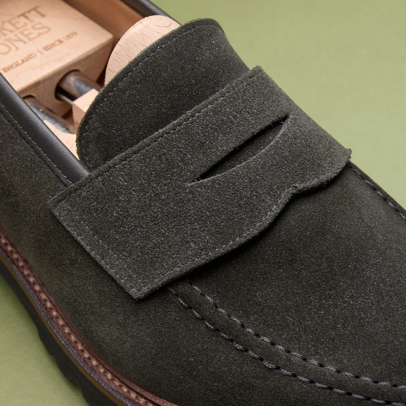 Boston 2 Earth Green Suede,Men Loafers