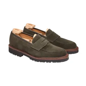 Boston 2 Earth Green Suede,Men Loafers
