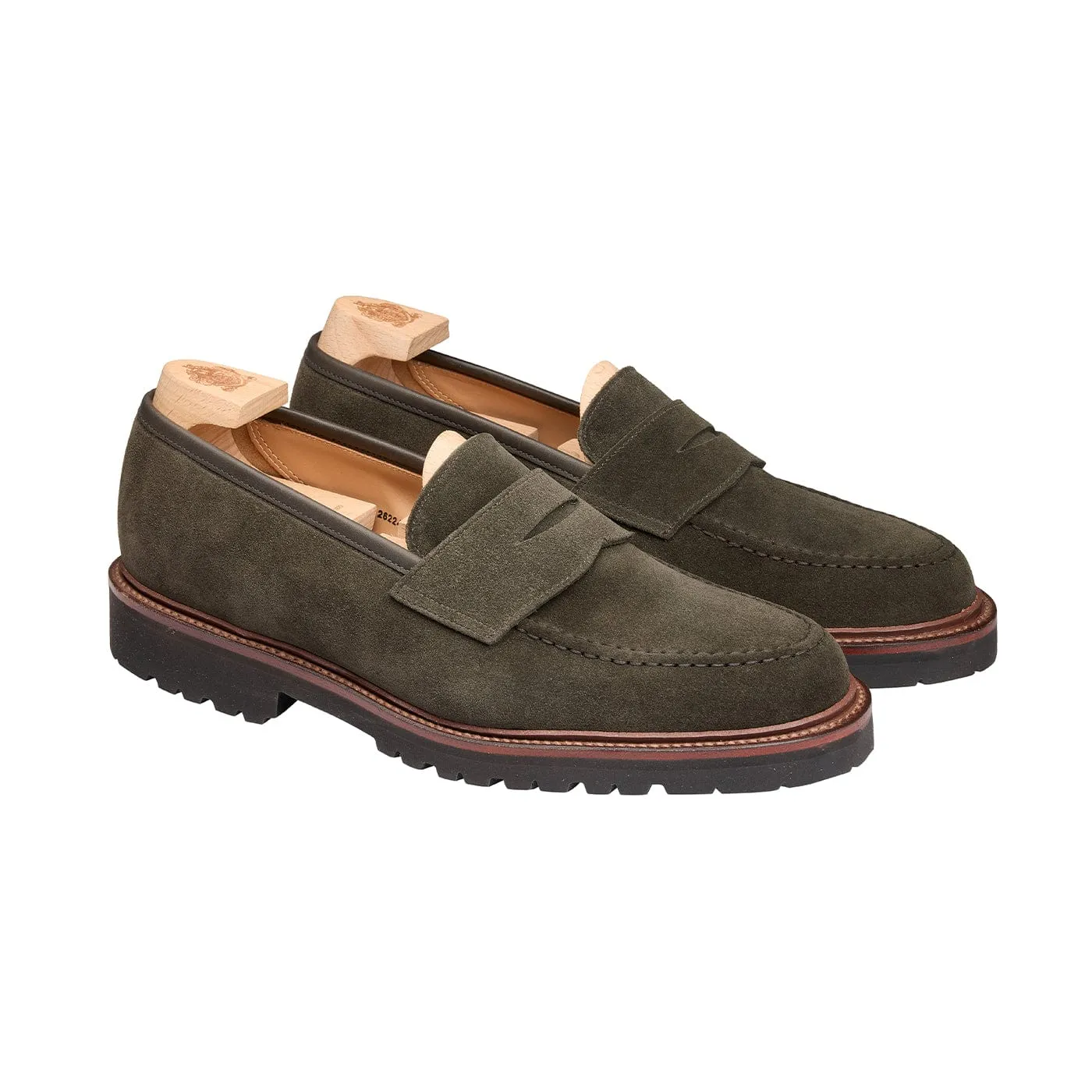 Boston 2 Earth Green Suede,Men Loafers