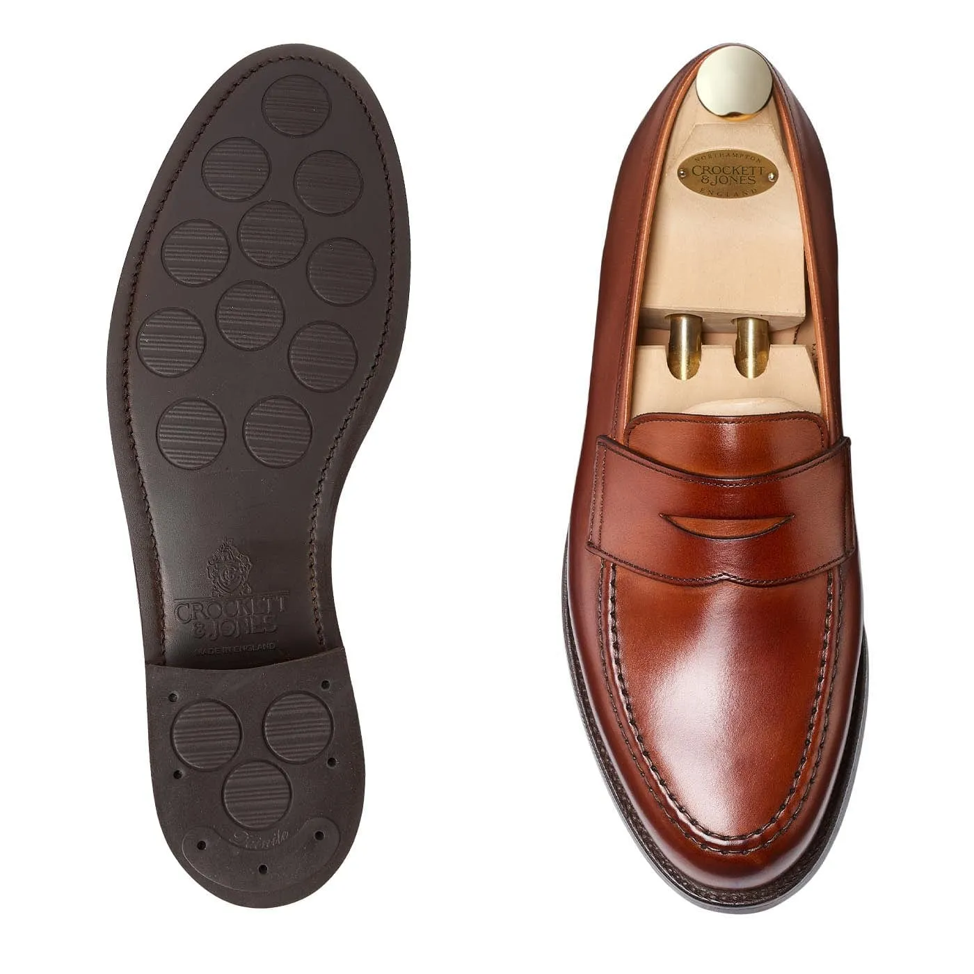 Boston Chestnut Burnished Calf,Men Loafers