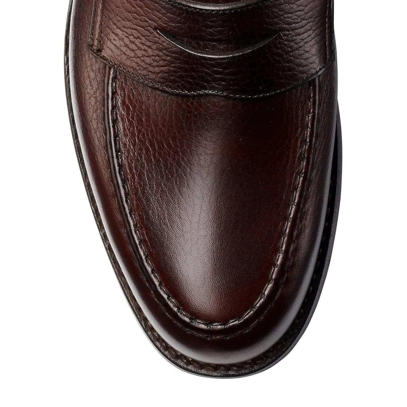 Boston Dark Brown Country Calf Grain,Men Loafers