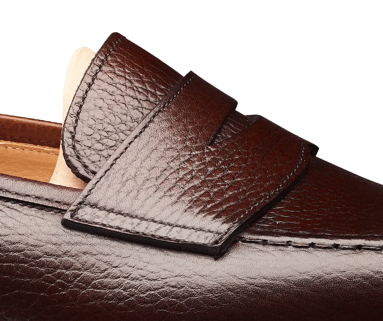 Boston Dark Brown Country Calf Grain,Men Loafers
