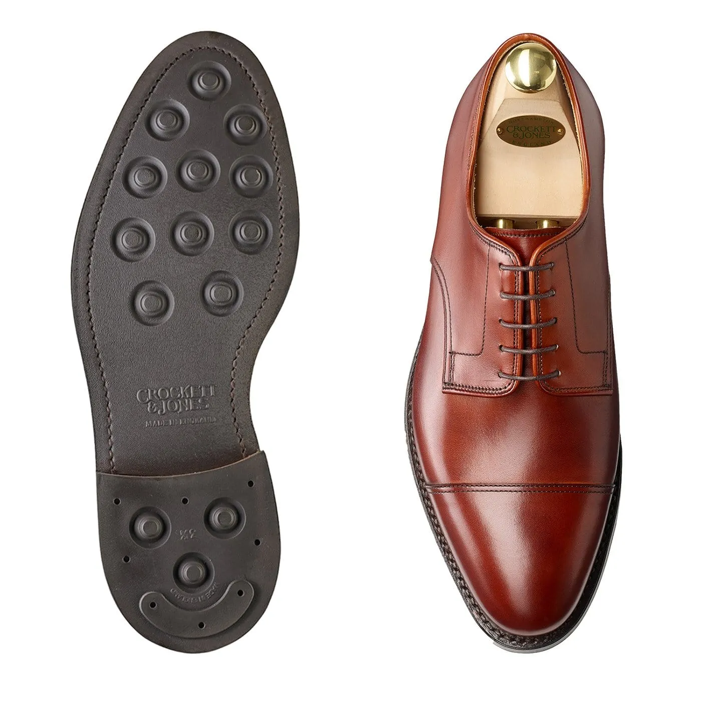 Bradford Chestnut Burnished Calf,Men Derbys