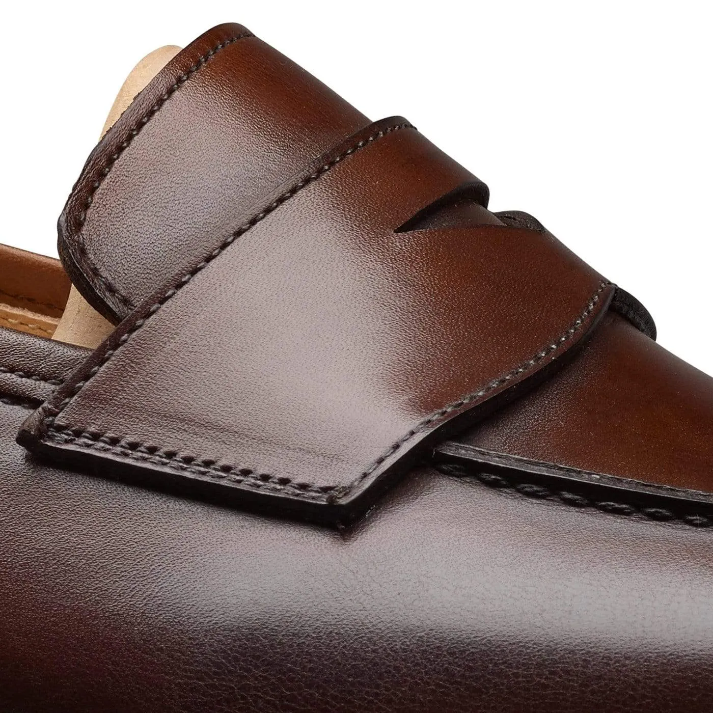 Bury 2 Dark Brown Antique Calf,Men Loafers