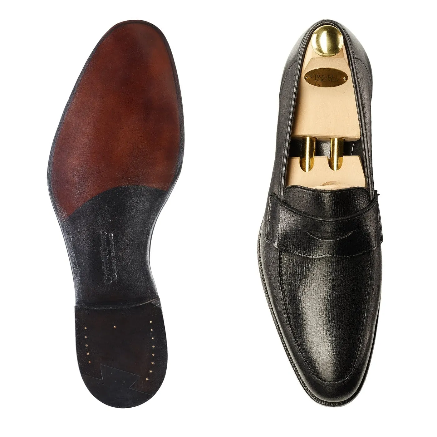 Cadogan Black Willow Grain,Men Loafers