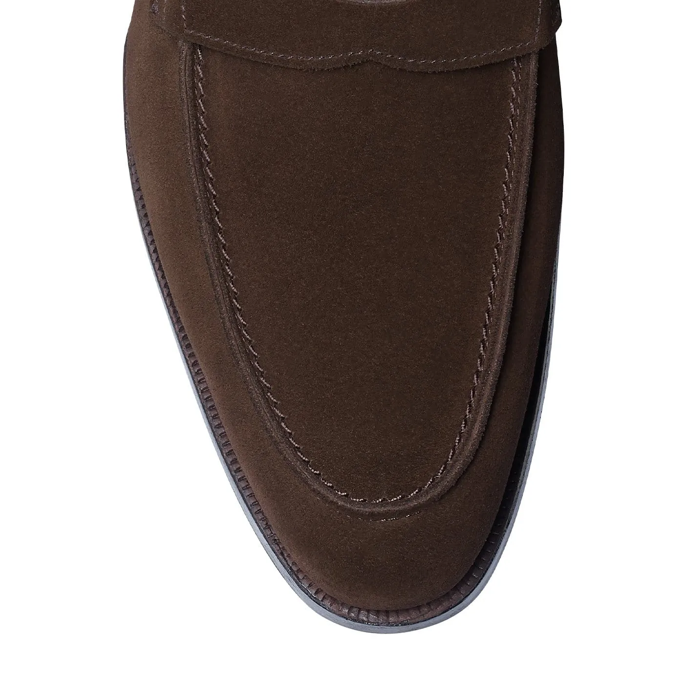 Cadogan Dark Brown Calf Suede,Men Loafers