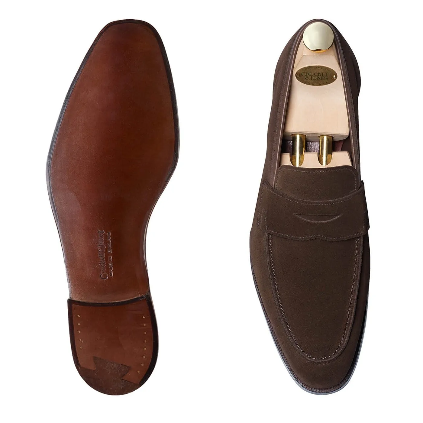 Cadogan Dark Brown Calf Suede,Men Loafers