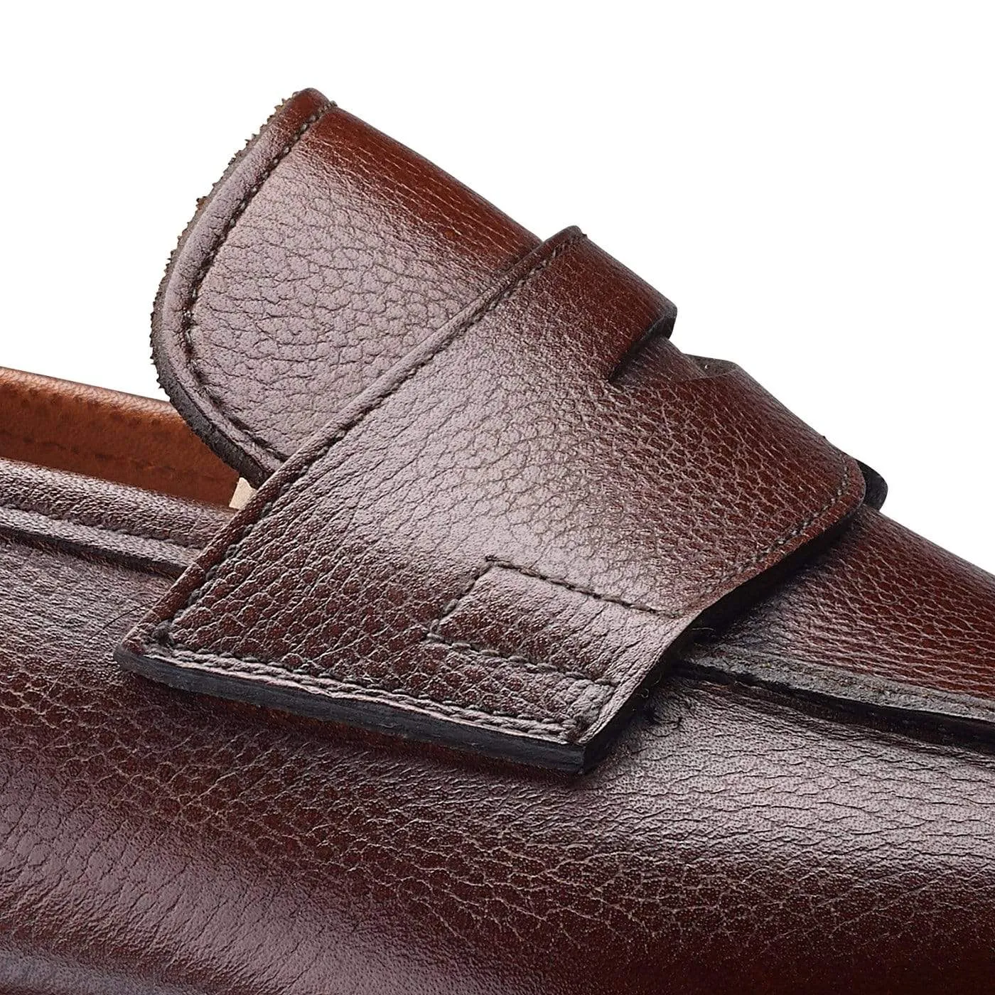 Cadogan Dark Brown Pebble Grain,Men Loafers