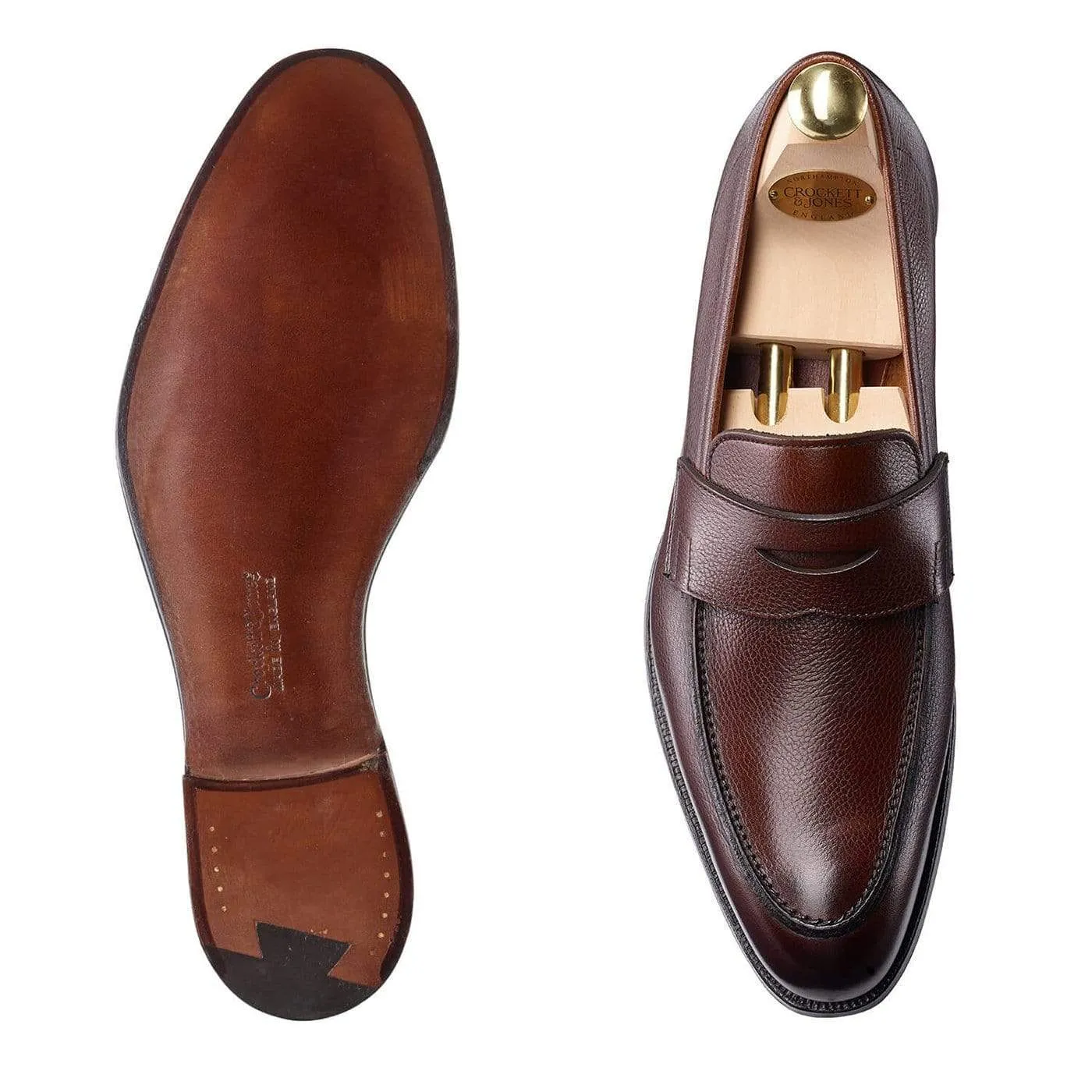 Cadogan Dark Brown Pebble Grain,Men Loafers