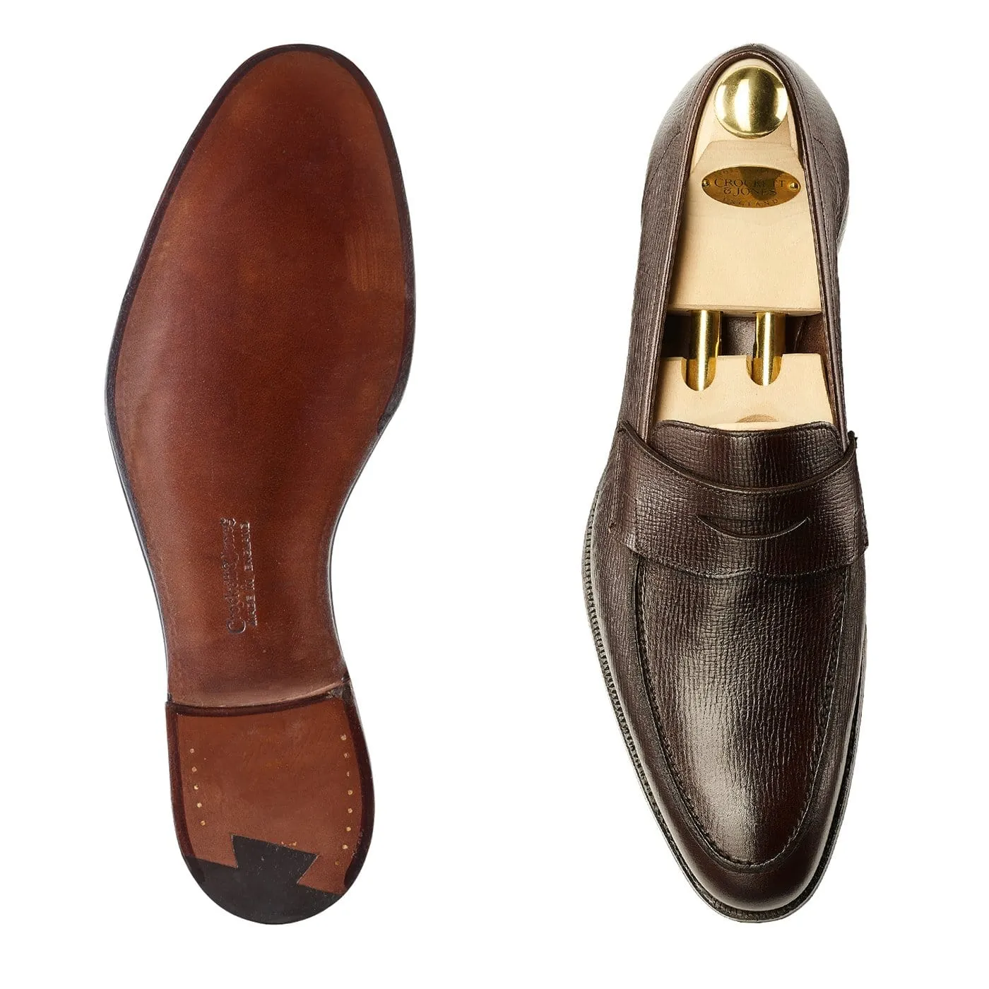 Cadogan Dark Brown Willow Grain,Men Loafers
