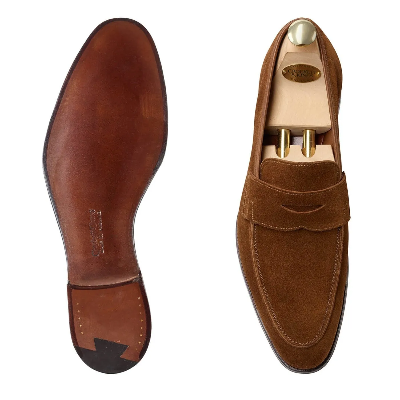 Cadogan Tobacco Calf Suede,Men Loafers