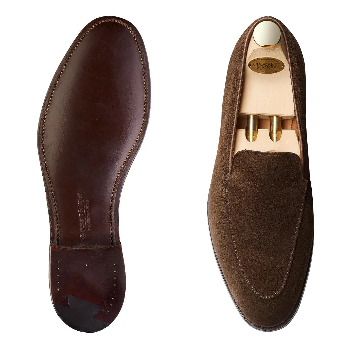 Cannes Dark Brown Calf Suede,Men Loafers