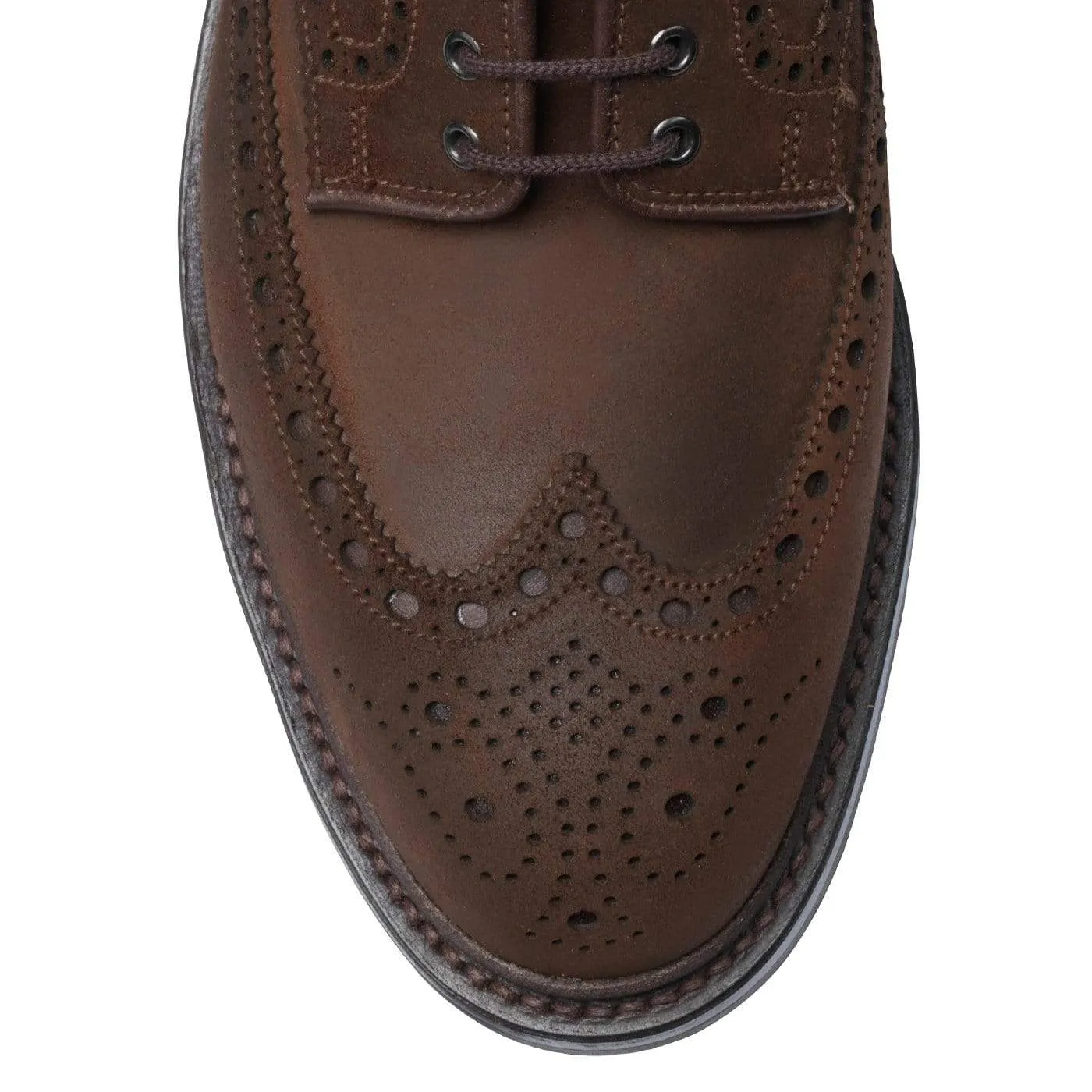 Cardigan 4 Dark Brown Rough-Out Suede,Men Derbys