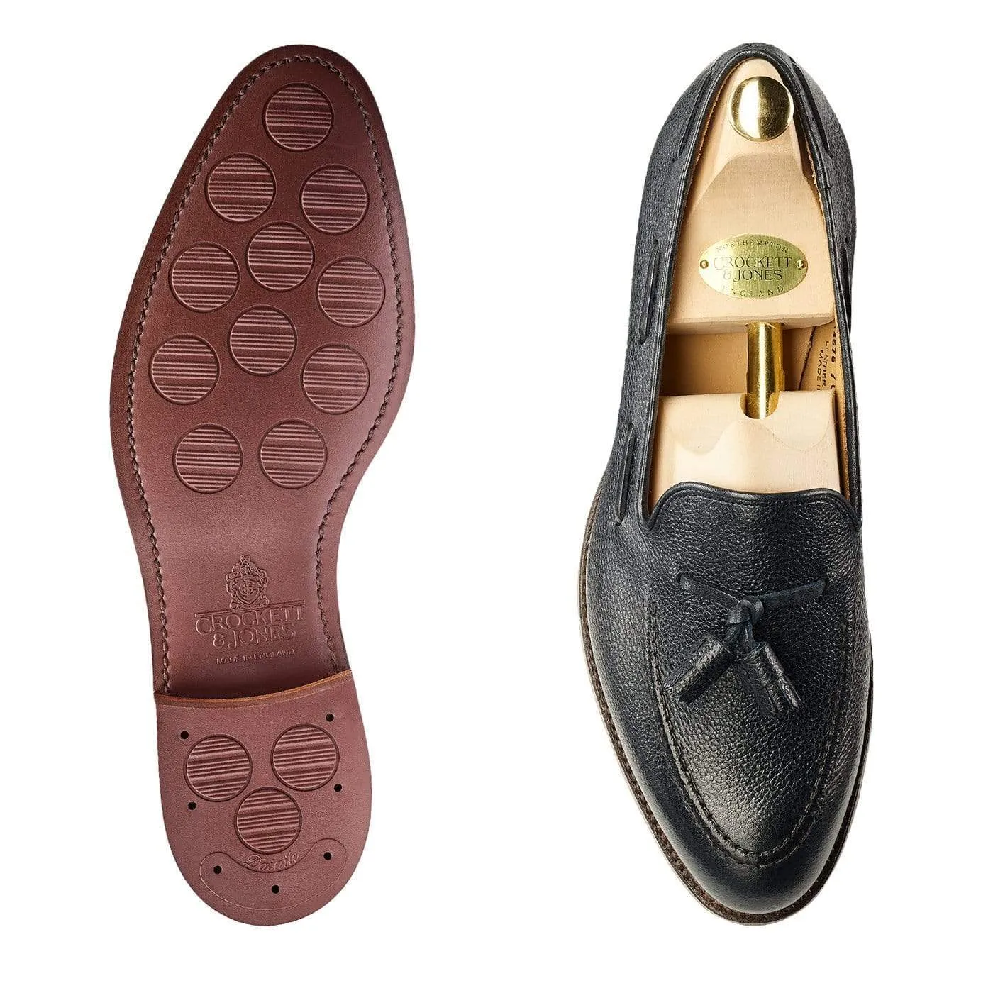 Carly Navy Pebble Grain,Women Loafers