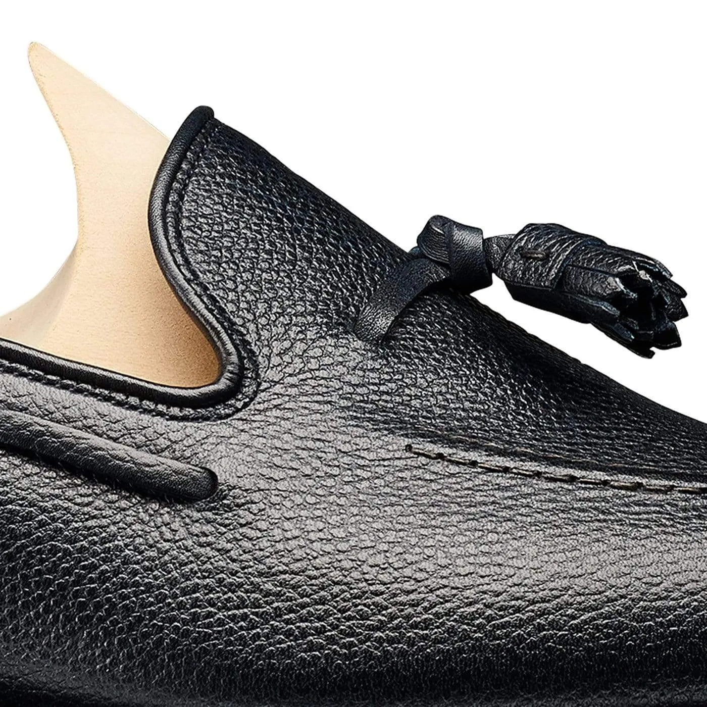 Carly Navy Pebble Grain,Women Loafers