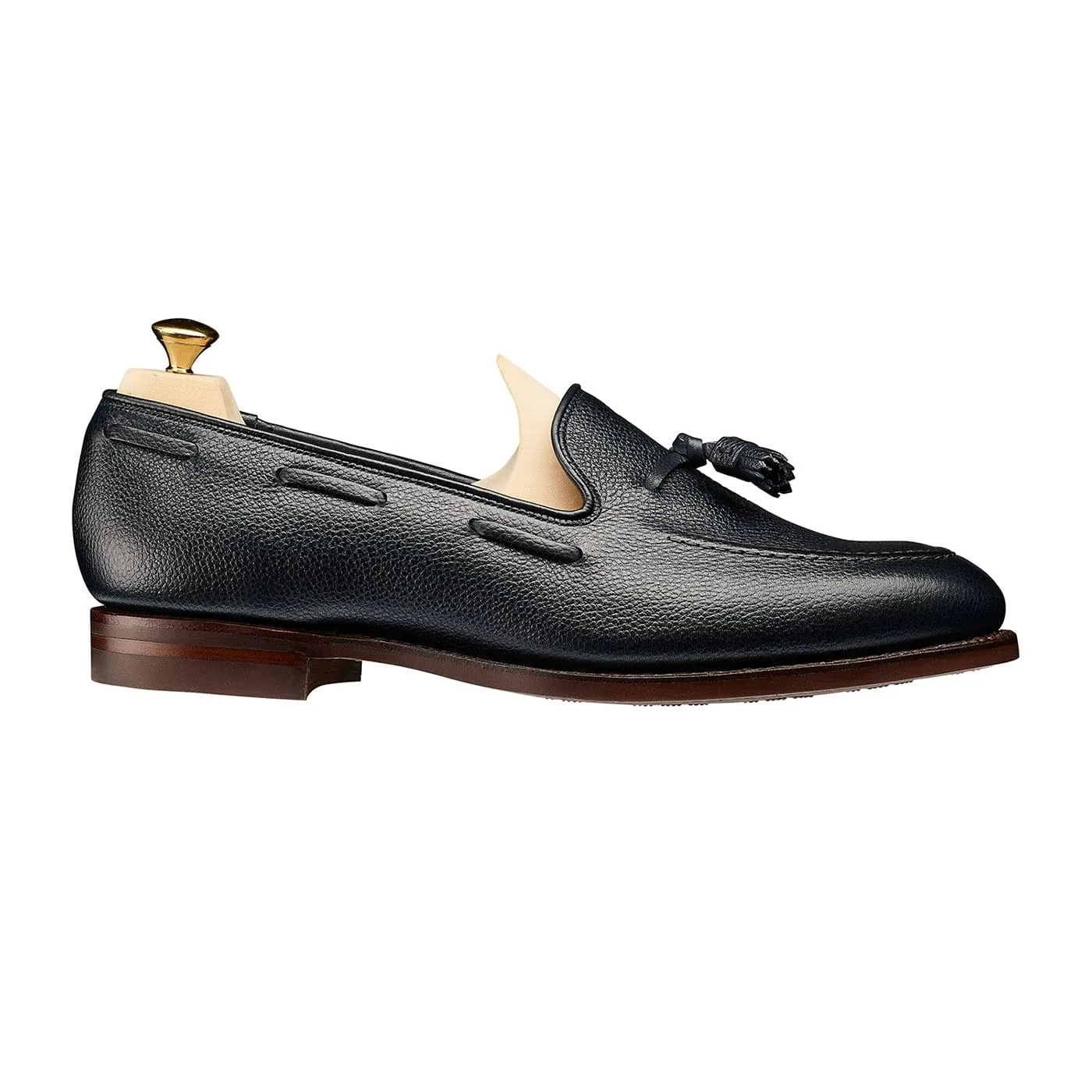 Carly Navy Pebble Grain,Women Loafers