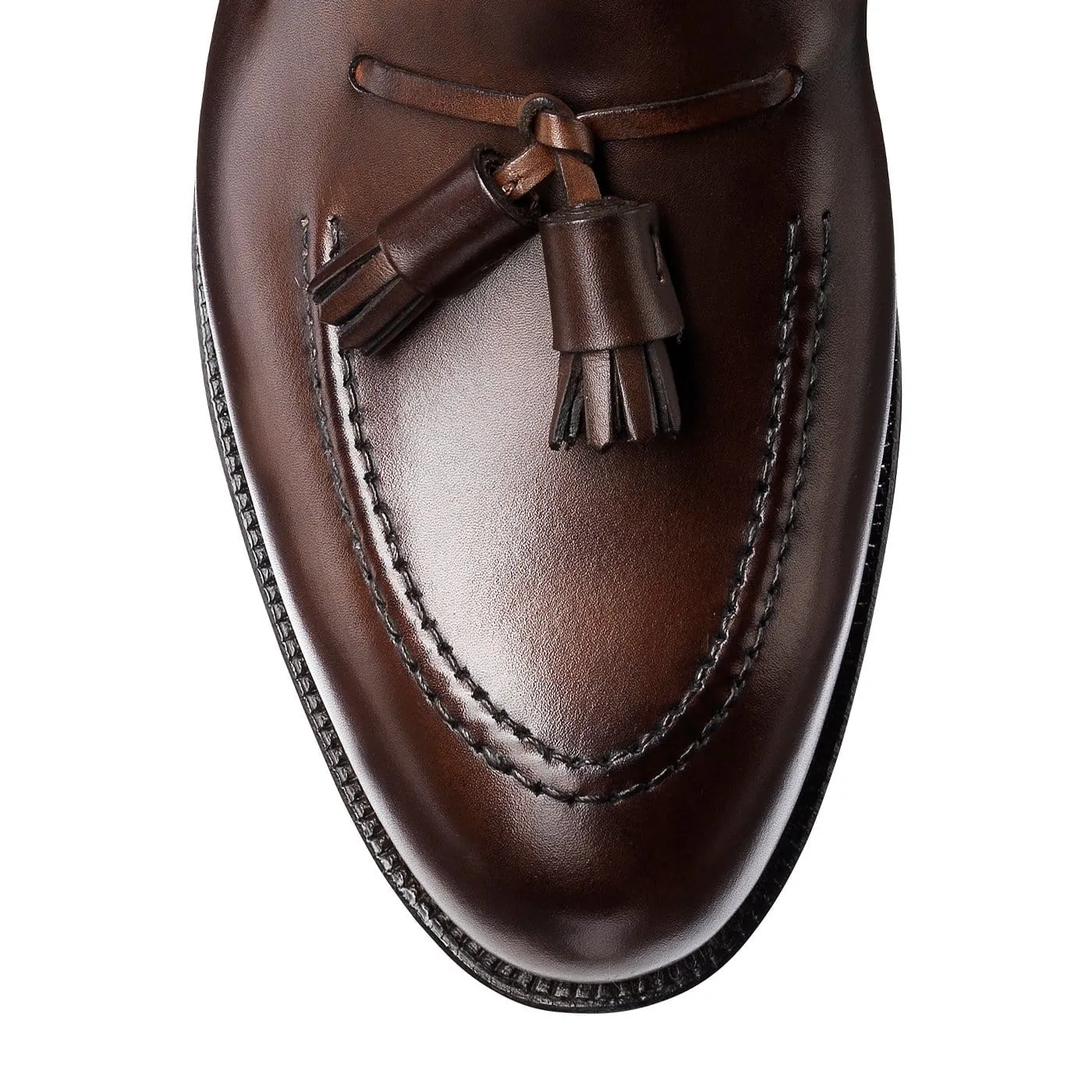 Cavendish Dark Brown Burnished Calf,Men Loafers