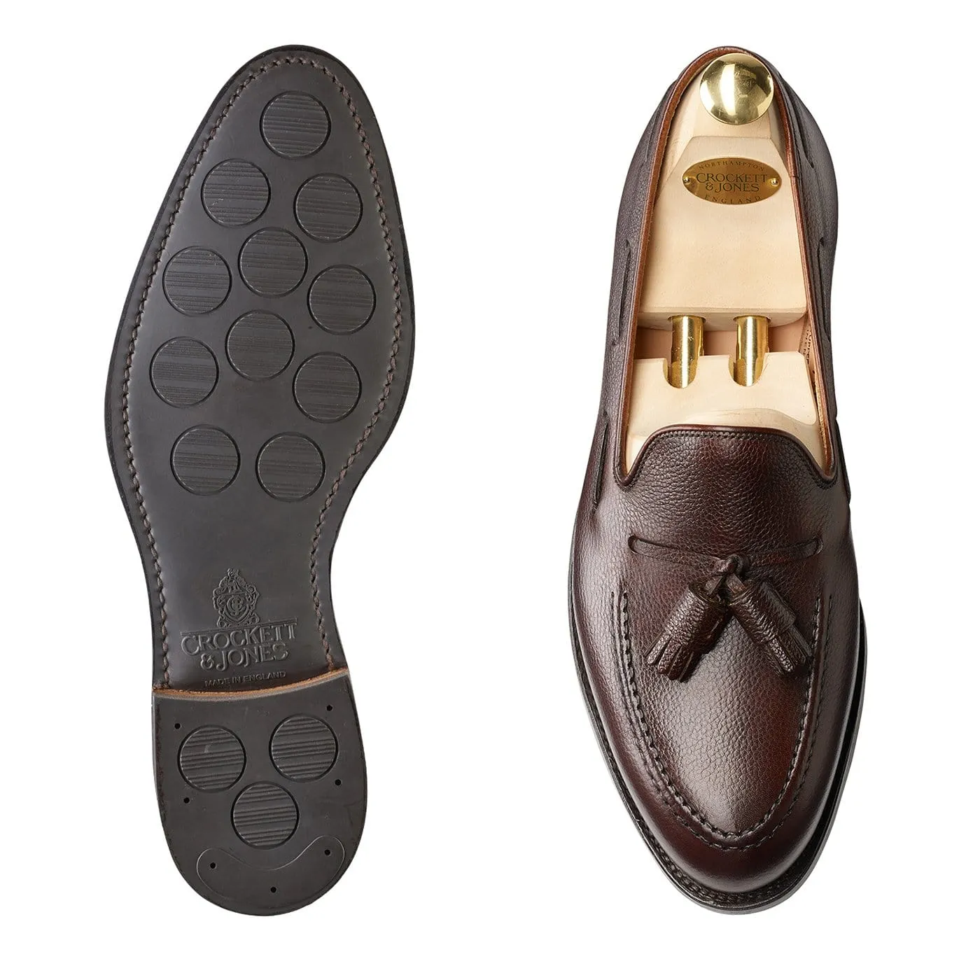 Cavendish Dark Brown Pebble Grain,Men Loafers