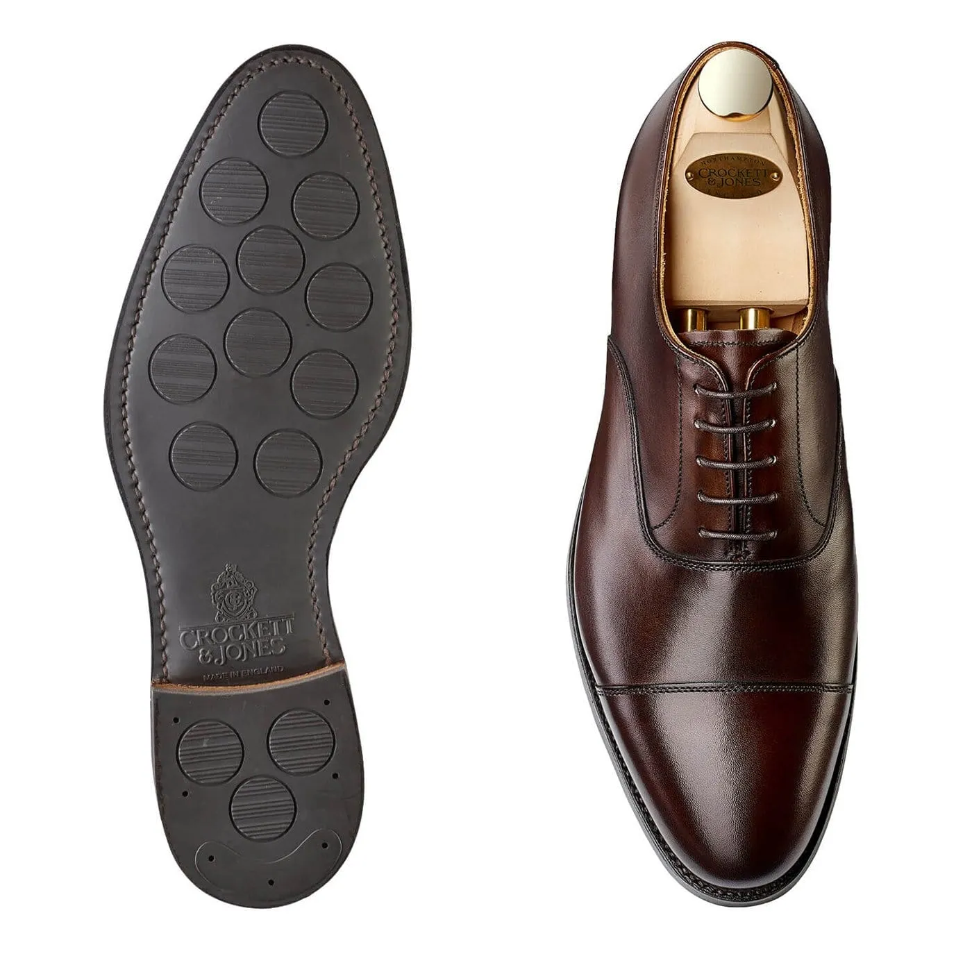 Connaught 2 Dark Brown Burnished Calf,Men Oxfords