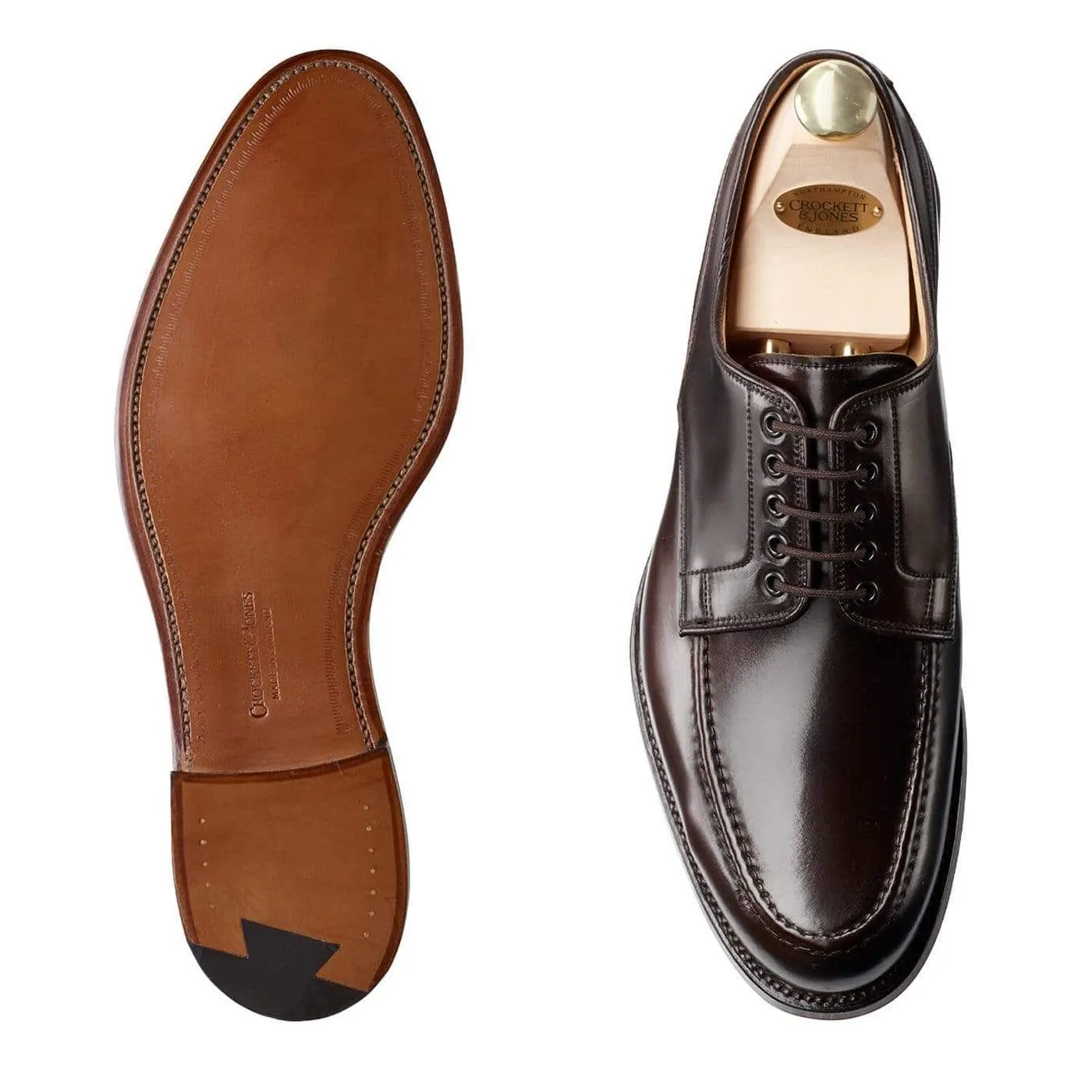 Cork Dark Brown Cordovan,Men Derbys
