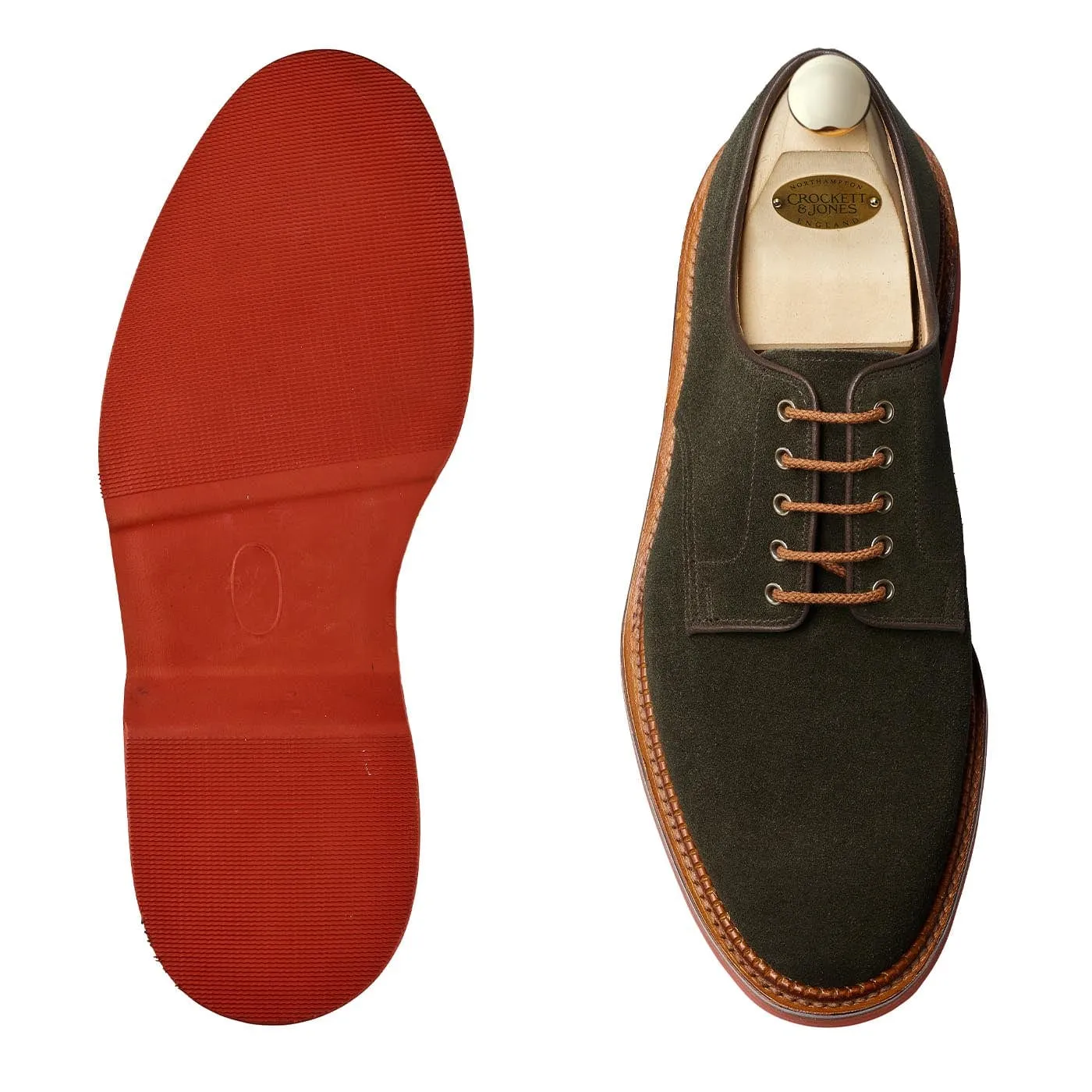 Cornell Earth Green Suede,Men Derbys