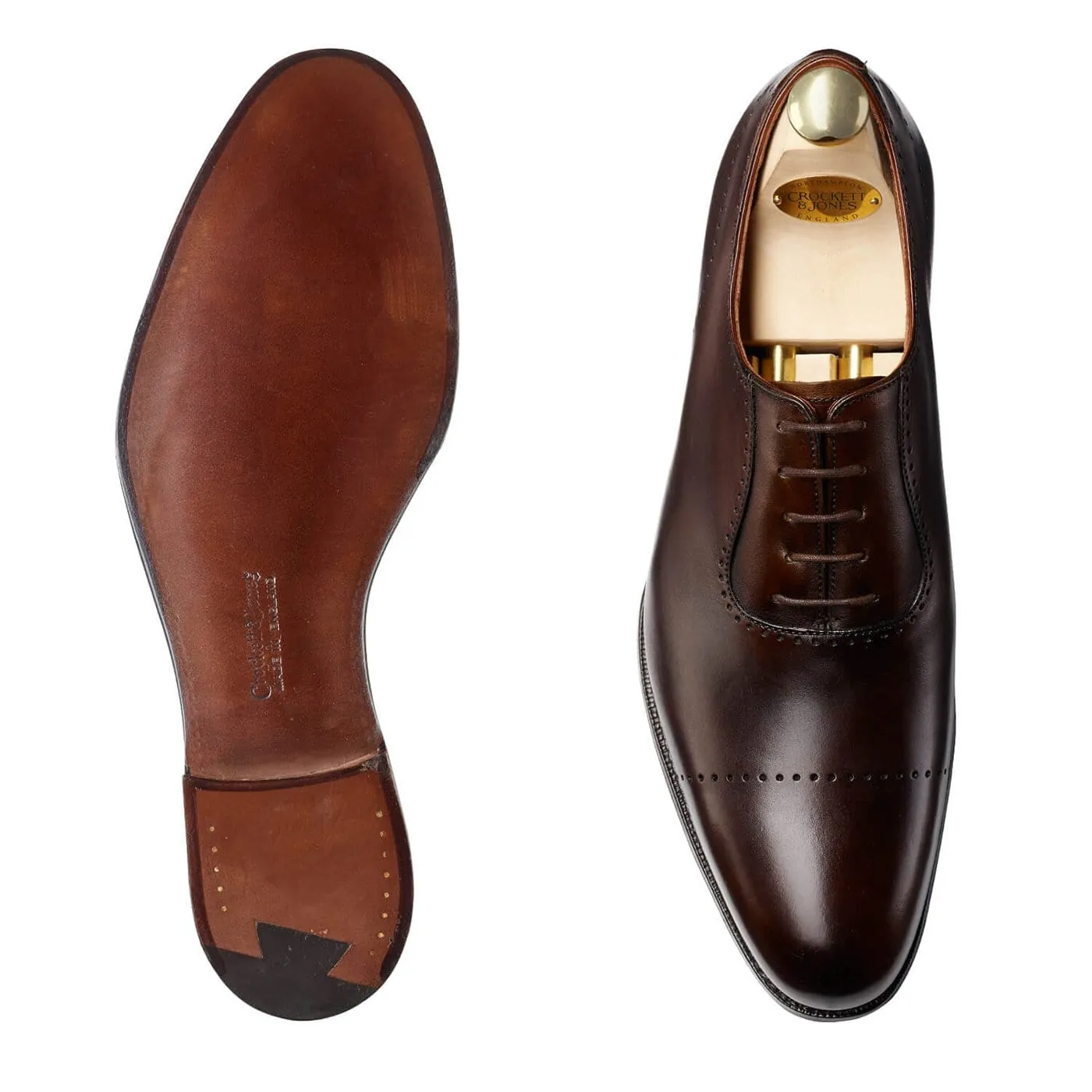 Courtenay Dark Brown Antique Calf,Men Oxfords