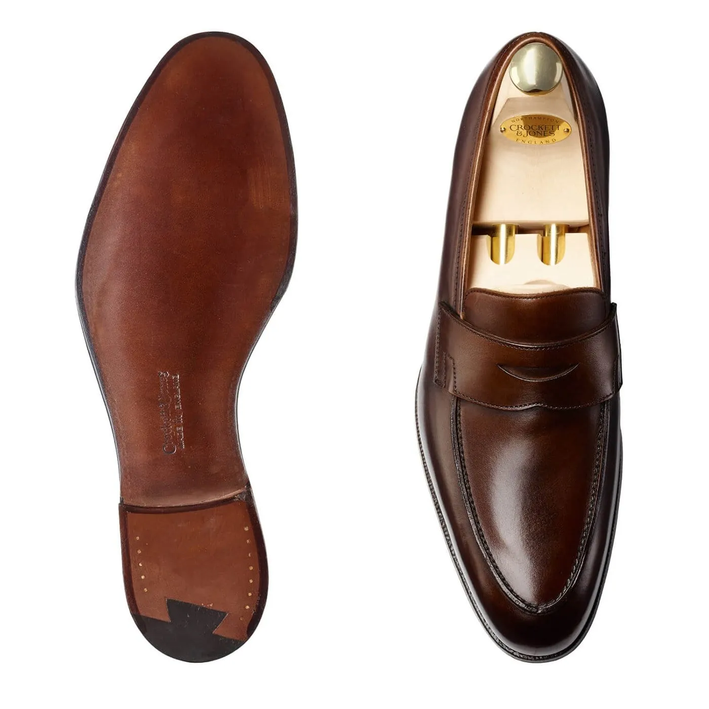 Crawford Dark Brown Antique Calf,Men Loafers