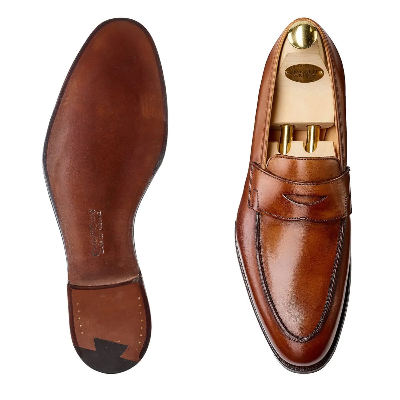 Crawford Tan Antique Calf,Men Loafers