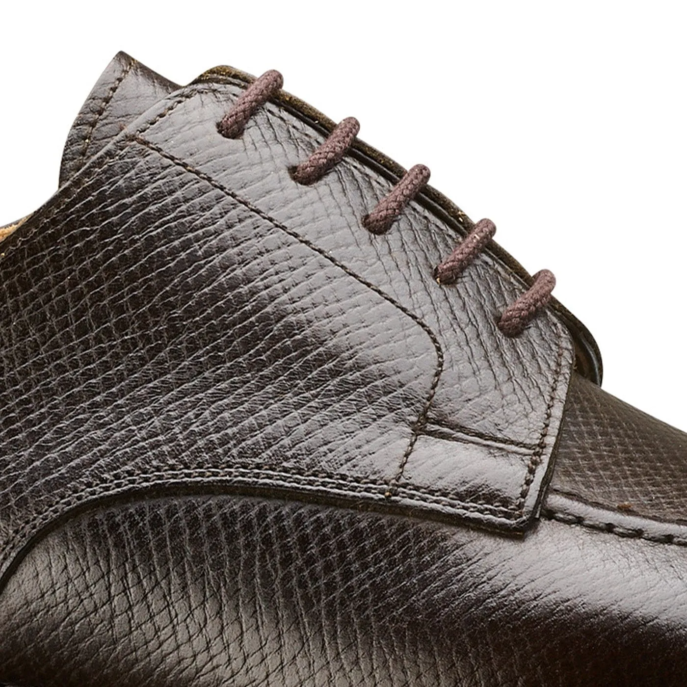 Denver Dark Brown Hatch Grain,Men Derbys