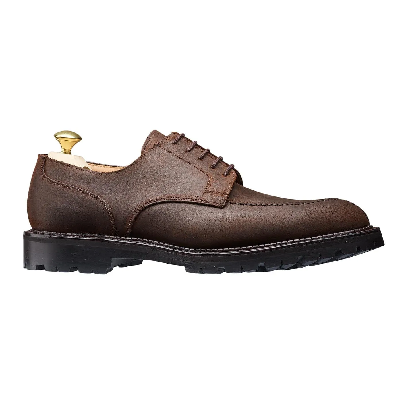 Denver Dark Brown Rough-Out Suede,Men Derbys