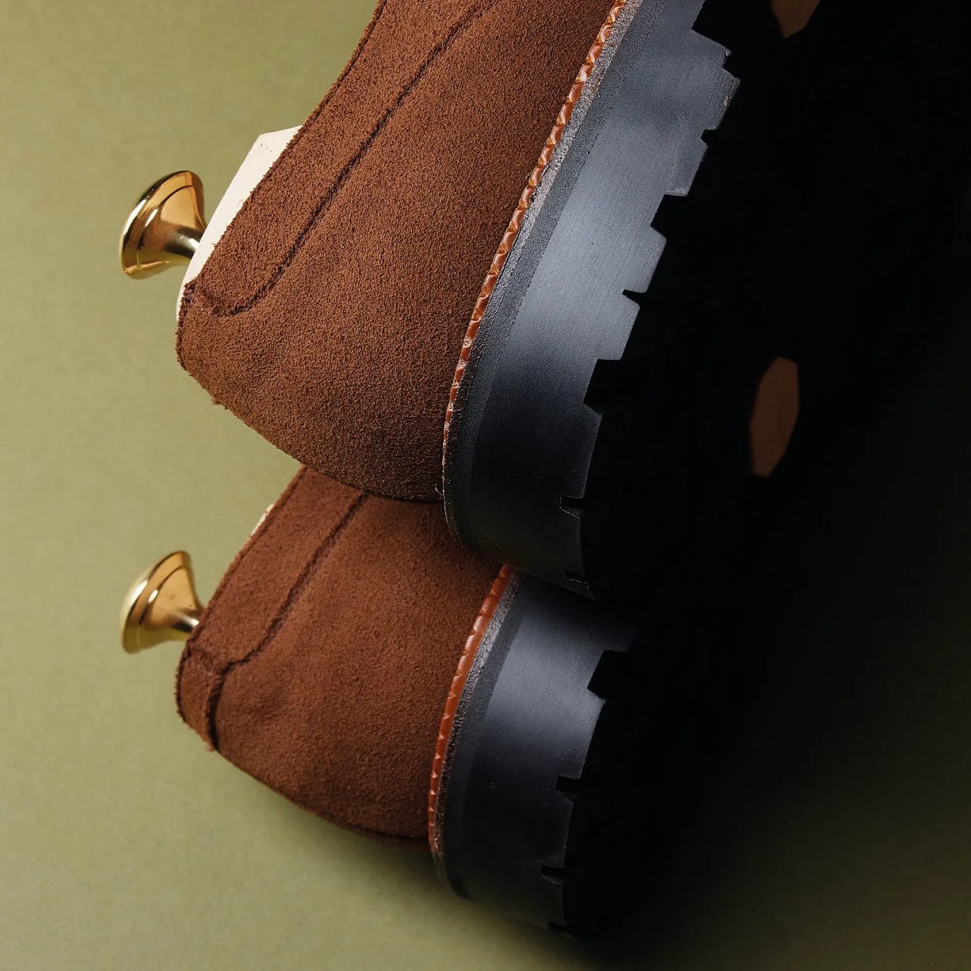 Denver Tobacco Deer Skin Suede,Men Derbys