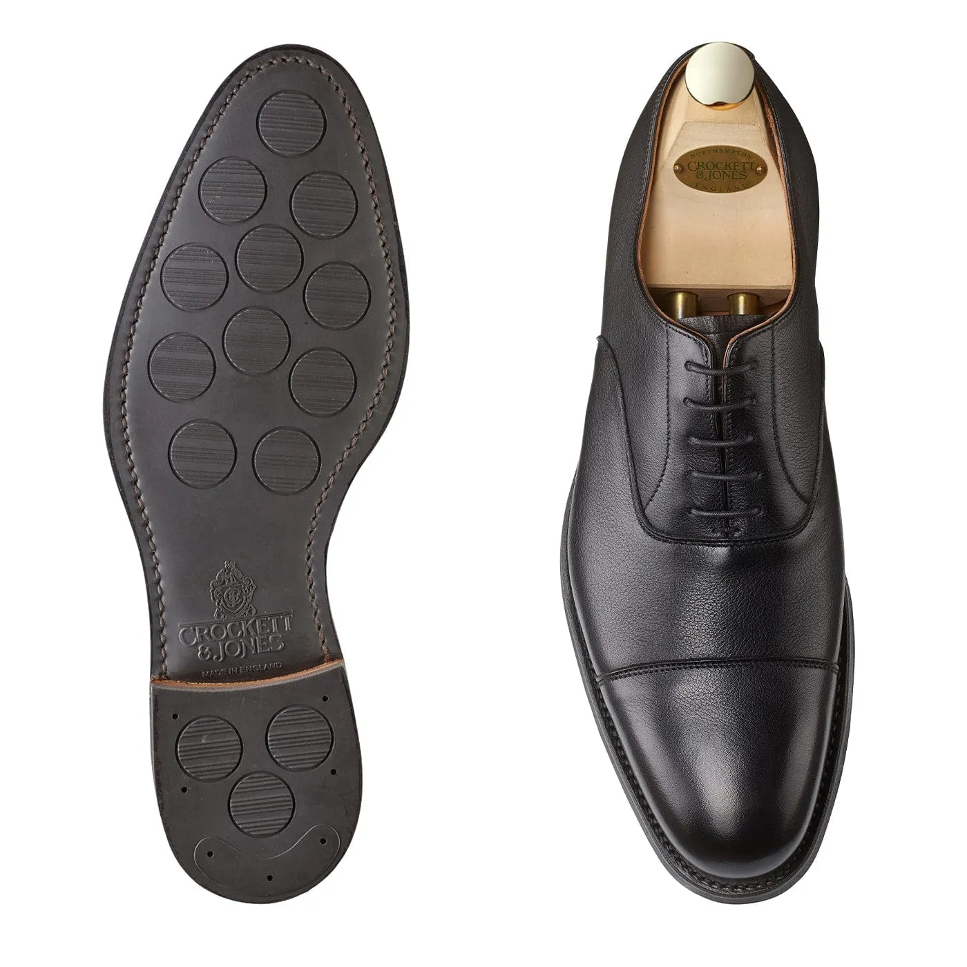 Dorset Black Milled Calf,Men Oxfords