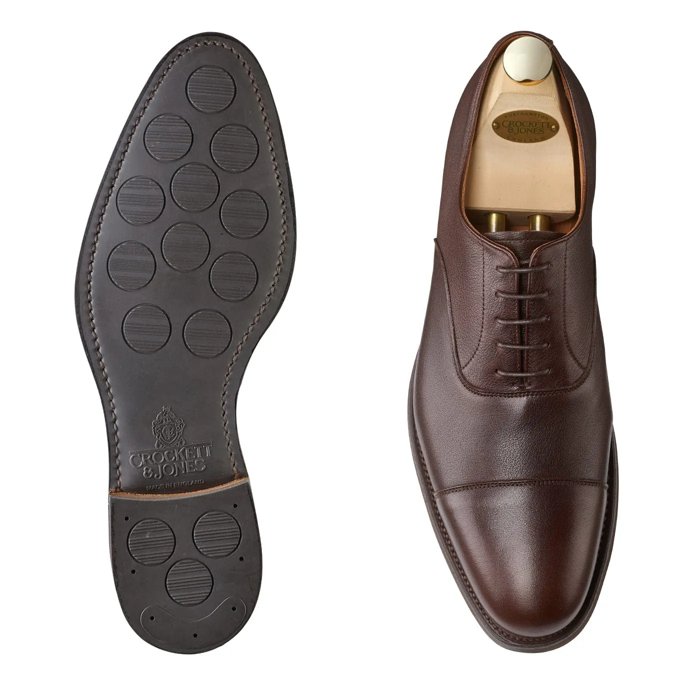 Dorset Dark Brown Milled Calf,Men Oxfords