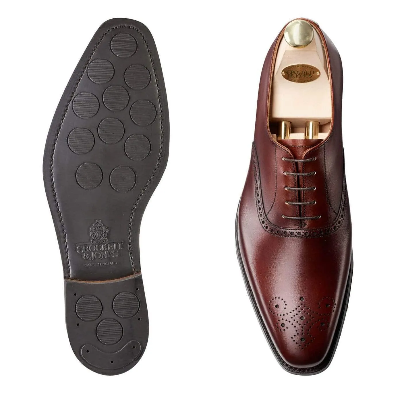 Edgware Chestnut Burnished Calf,Men Oxfords