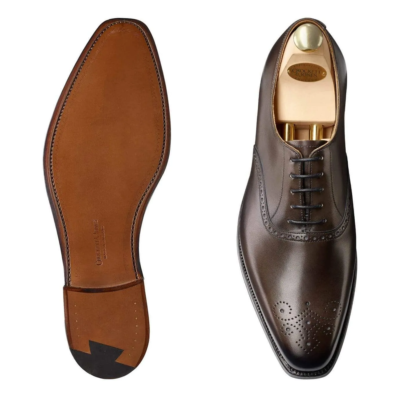 Edgware Grey Burnished Calf,Men Oxfords
