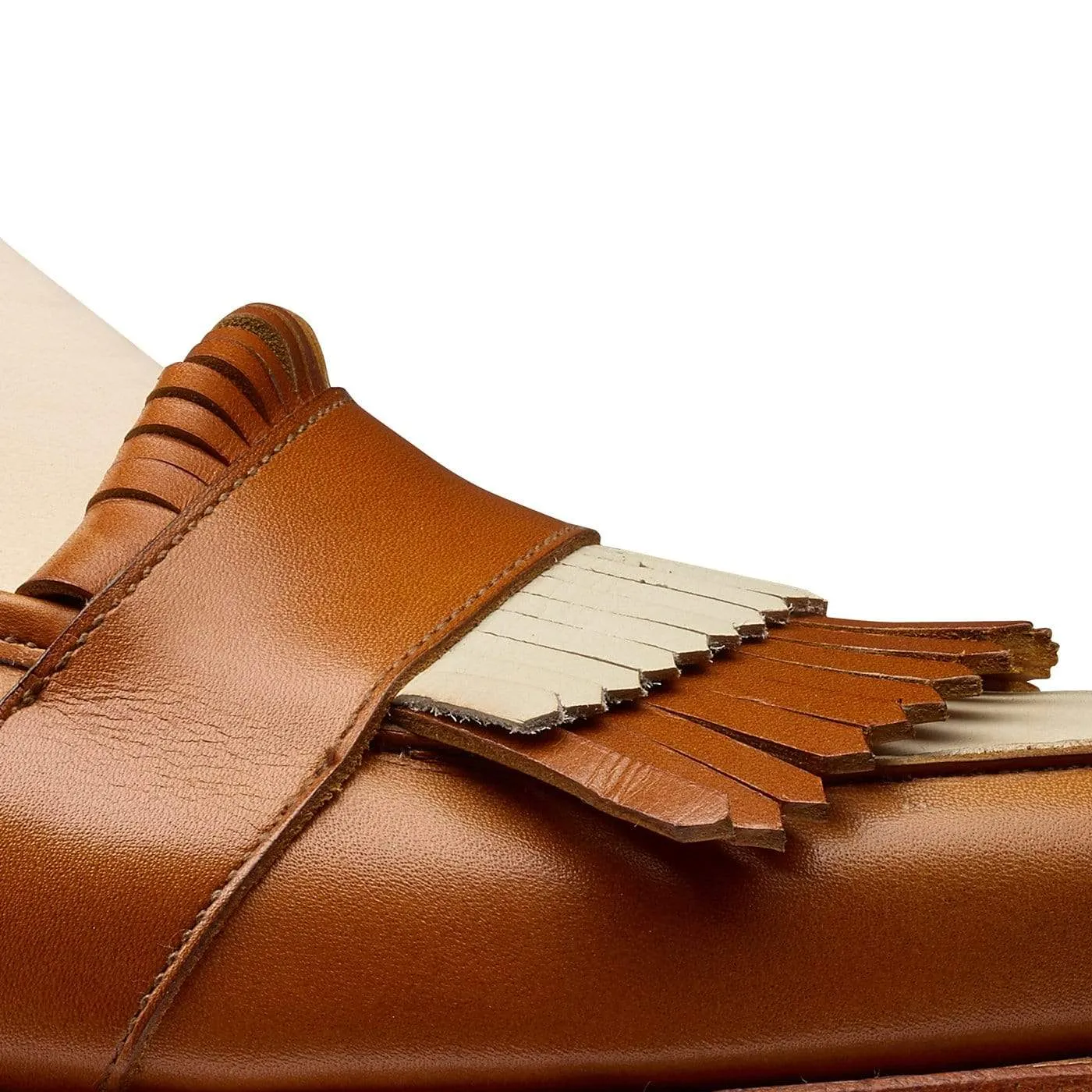 Emma Ivory & Tan Calf,Women Loafers