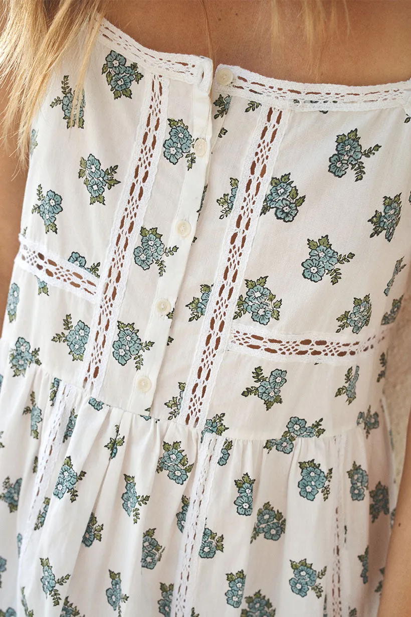 Fable Block Printed Strappy Sundress,Dresses