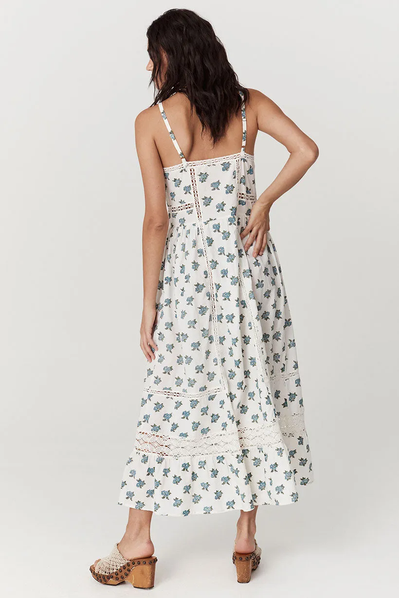 Fable Block Printed Strappy Sundress,Dresses