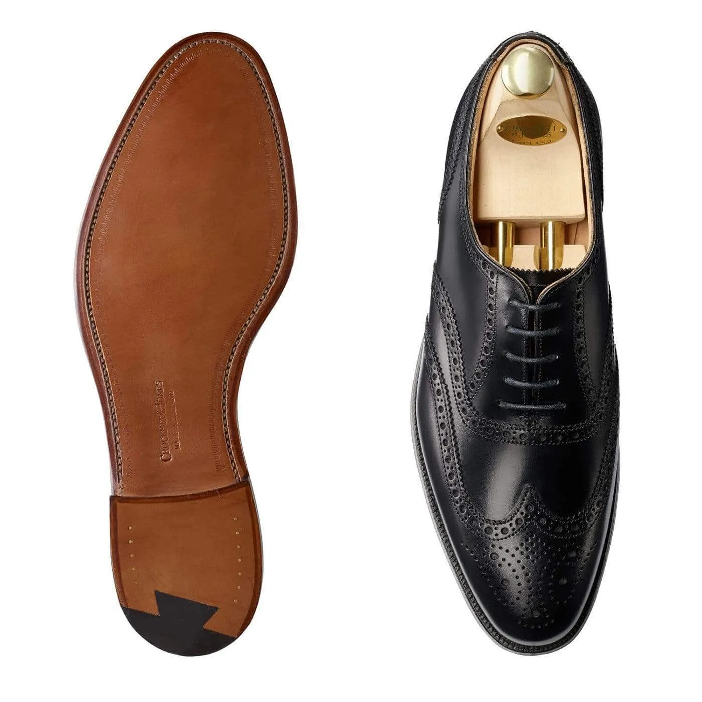 Finsbury Black Calf,Men Oxfords