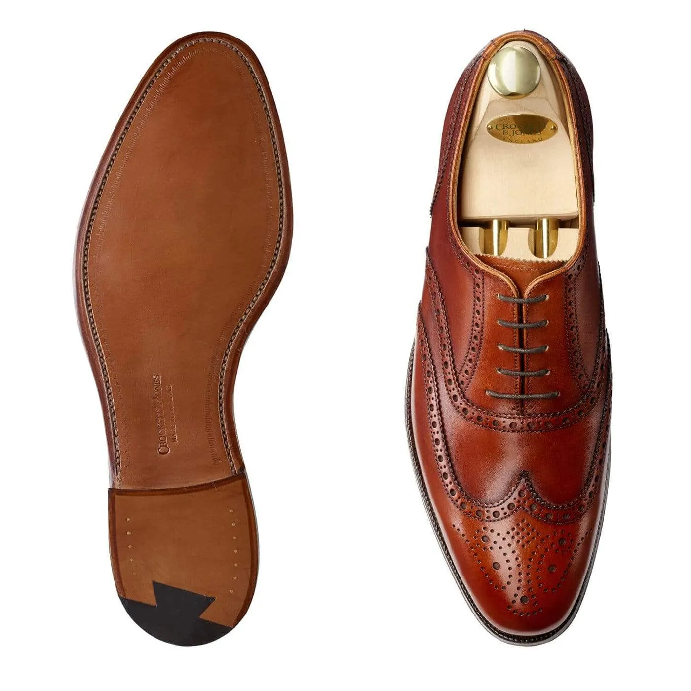 Finsbury Chestnut Burnished Calf,Men Oxfords